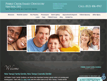 Tablet Screenshot of pebblecreekfamilydentistry.com